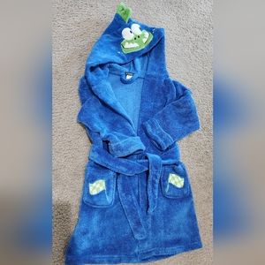 PL Sleep Boy Dinosaur Robe with hoodie, Size 4 Blue